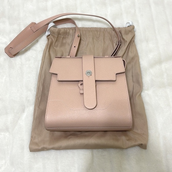 Senreve Handbags - Senreve Alunna convertible bag, pebbled blush leather and silver, NWT